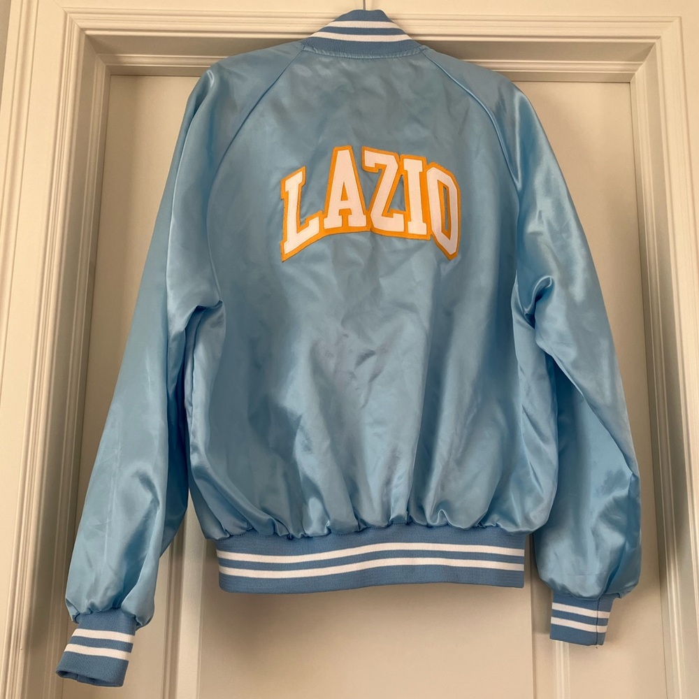 Vintage Light Blue Lazio Bomber Jacket